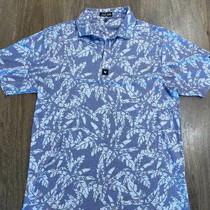 Bad Birdie | M | Hawaiian Tropical Leaf | Periwinkle